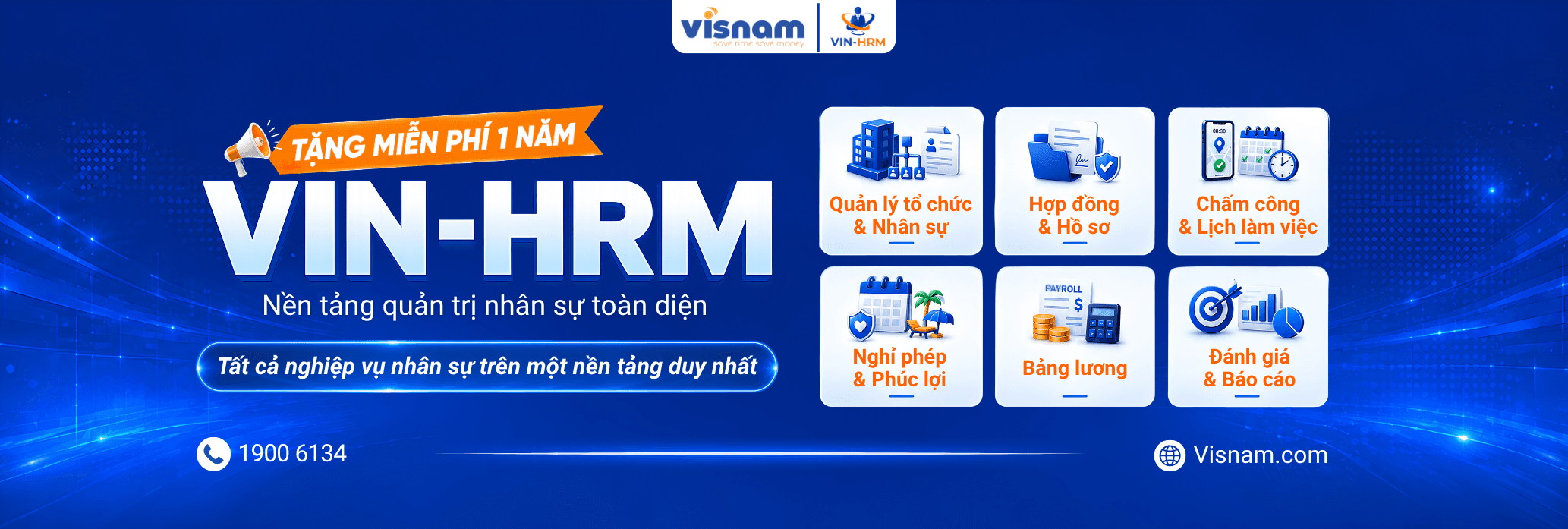 VIN-HRM - Tặng miễn phí 1 năm